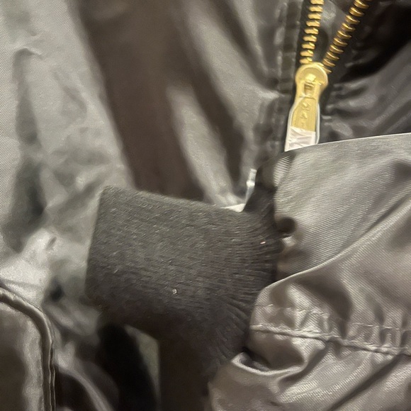 NWT Rothco MA-1 Flight Black Bomber Jacket - Picture 7 of 7